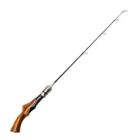 Portable Mini Ice Fishing Rod with Flat Tail Handle, 50-80cm Winter Lure Rod