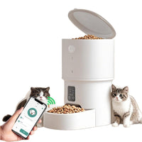 Smart Automatic Pet Feeder with WiFi Remote Control for Cats and Dogs, Timed and Quantitative Dispensing