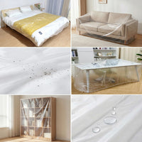 Disposable Clear Furniture Dust Cover Plastic Film for Home Appliances, Beds, Sofas