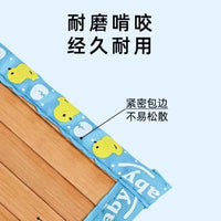 Pet Cooling Mat for Dogs and Cats, Chew-Resistant Bamboo Summer Sleeping Pad for Small to Large Breeds