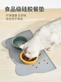 Pet Feeding Mat for Cats and Dogs, Large Silicone Waterproof Non-Slip Food Mat