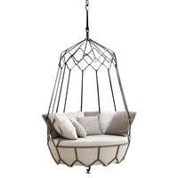 Modern Minimalist Outdoor Swing Chair Patio Hanging Basket Nest Terrace Garden Rocking Chair