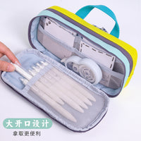 Multi-layer Flip Pencil Case, Large Capacity, Aesthetic Design, Stationery Organizer for Students