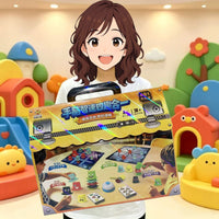 4-in-1 Educational Board Game Set for Kids - Stacking, Tic-Tac-Toe, Whack-A-Mole