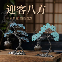 Miniature Landscape Planter with Pine Tree and Gourd Design for Home Decor