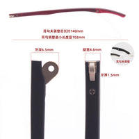Metal Eyeglass Temple Arms with Anti-Slip Ear Hooks for Students, Foldable TR Replacement Parts
