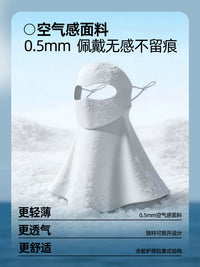 Full Face UPF 50+ Sun Protection Mask with Neck Guard for Summer Outdoor Activities