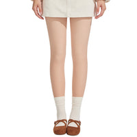 Women's Thermal Fleece Lined Opaque Tights Nude Look Pantyhose