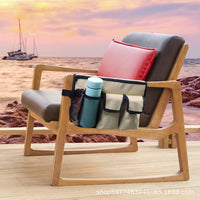 Outdoor Beach Chair Hanging Storage Bag Waterproof Oxford Cloth Shoulder Seat Side Organizer