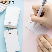 Ring Binder English Word Notebook Pocket Portable Vocabulary Flashcard Blank Loose-Leaf Memo Pad