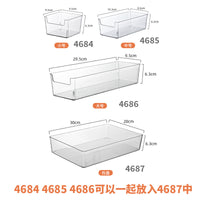 Clear Acrylic Narrow Rectangular Organizer for Desk, Vanity, Kitchen - Multi-purpose Storage Box