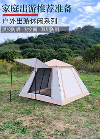 Automatic Pop-Up Camping Tent for Family Picnics and Outdoor Activities, UV Protection & Moisture-Proof