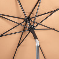 Outdoor Patio Umbrella with Rotatable Pole and Base for Garden Balcony