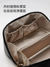 Portable Large Capacity Cosmetic Bag for Travel and Daily Use