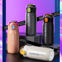 Foquan Wodi Portable Insulated Water Bottle with Pop-up Lid for Students and Outdoor Sports