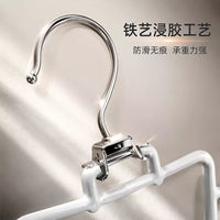 V-Shaped Double-Sided Scarf and Tie Hanger with 12 Hooks, Space-Saving Closet Organizer for Multiple Garments