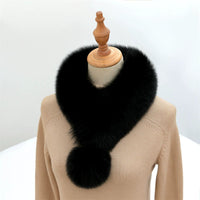 Women's Fashion Faux Fox Fur Collar Scarf Warm Thick Neck Warmer