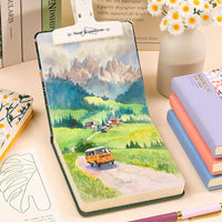 Marker Pen Art Sketchbook, 200g Thick White Cardstock, Acrylic Marker Painting Book, Square Portable Blank Sketchbook for Students