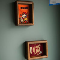 Magnetic Walnut Wood Photo Frame for Refrigerator, Housewarming Gift Home Decor