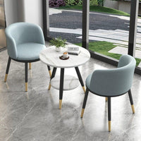 Luxury Balcony Bistro Set, Small Apartment Table and Chairs, 3-Piece Outdoor Leisure Dining Set