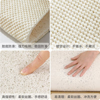 Non-Slip PVC Looped Coil Bath Mat for Shower Room and Bathroom Entrance, Customizable and Easy to Clean