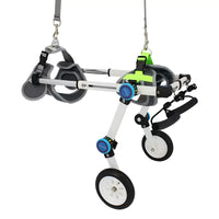 Foldable Aluminum Pet Wheelchair for Hind Legs - Lightweight Dog & Cat Mobility Aid
