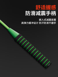 Luminous Badminton Racket Set for Night Play - Professional Ultra-Light Durable Kit for Adults and Children