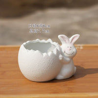 Ceramic Owl Succulent Planter Pot with Breathable Clay for Root Control