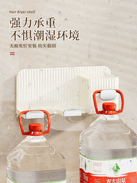 Wall-Mounted Hair Dryer Holder with Storage for Bathroom