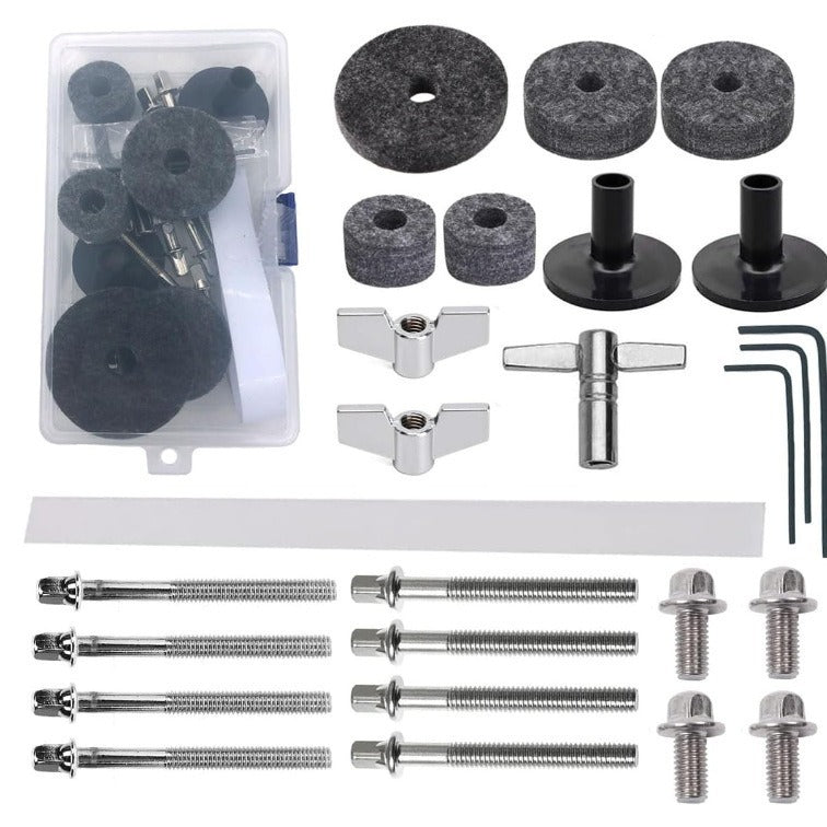 Drum Screw and Felt Washer Set for Drum Kits