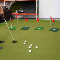 PGK Golf Putting Green Mat Portable Slope Trainer with Hole Cup