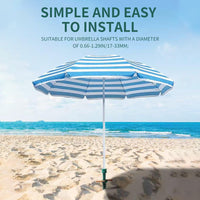 Outdoor Foldable Beach Umbrella Ground Spike Base