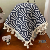 Round Dust Cover for Rice Cooker Air Fryer Bread Machine Pressure Cooker with Tassels