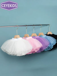 Girls' Ballet Dance Skirt Layered Tulle Tutu for Practice and Performance