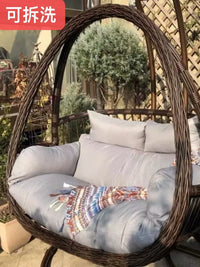 Waterproof Removable Double Swing Chair Cushion for Outdoor Hammock