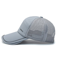 Retractable Brim Sun Protection Baseball Cap for Outdoor Sports Fishing