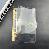 Minimalist Macaron Transparent 6-Hole A5/A6 PVC Loose-Leaf Notebook Binder