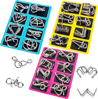 9-Link Puzzle Metal Brain Teaser Set