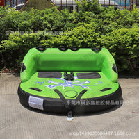 Inflatable Towable Tube for Boating and Water Sports, 1-4 Person