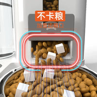Automatic Pet Feeder with Water Dispenser and Stainless Steel Bowls for Cats and Dogs