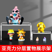 Acrylic Display Riser Stand for Collectibles, Cabinets, and Shelves