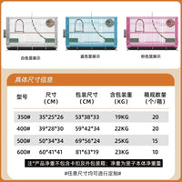 Foldable Bird Cage for Parrots and Small Birds, Escape-Proof Pet Aviary with Tray and Perch