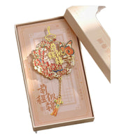 Classical Tassel Metal Bookmark with Custom Logo for Students and Teachers