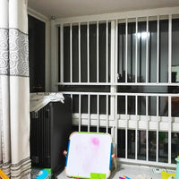 No-Drill Balcony Railing Indoor Child Safety Net Window Invisible Anti-Fall Zinc Steel Guardrail