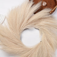 Artificial Pampas Grass Wreath for Home Decor, Weddings, and Festivals