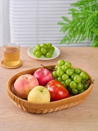 Handwoven Fruit and Snack Basket for Tabletop Storage