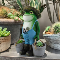 Frog Planter Garden Decor for Outdoor Patio Balcony Succulents