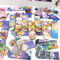 Cartoon Magnetic Bookmarks for Students - Double-Sided Anime & Game Character Designs