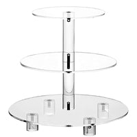 Acrylic Cake Stand with Optional LED Lights for Weddings, Birthdays, and Dessert Displays