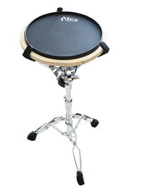 MES 10-inch Silent Drum Practice Pad Set with Snare Stand for Beginners